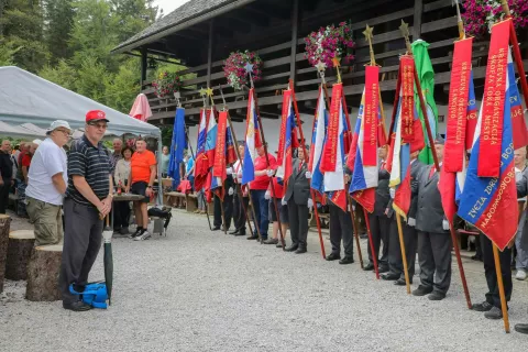 spomin na ustanovitev Cankarjevega bataljona Vodiška planina / Foto: Tina Dokl