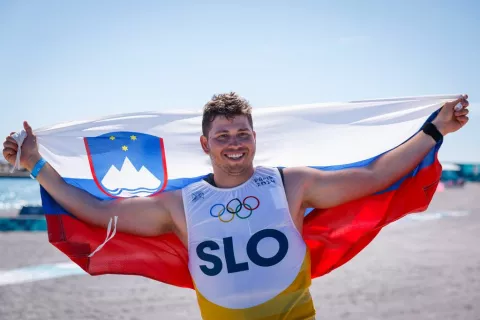 Toni Vodišek je osvojil srebrno medaljo. /Foto: Anže Malovrh/STA / Foto: 