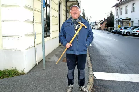 Vinko Janežič se je od leta 2003 do 25. novembra povzpel na Šenturško goro pettisočkrat. / Foto: 