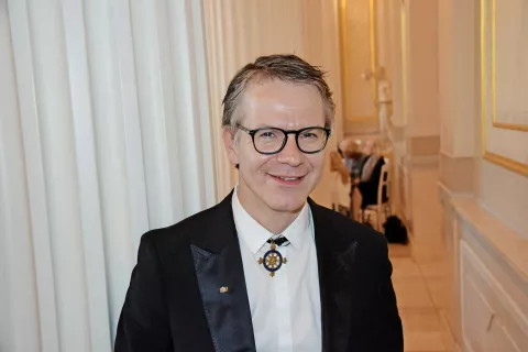 Nemški pesnik Durs Grünbein (roj. 1962), fotografiran leta 2014, ko je prejel visoko nemško odlikovanje Pour le Mérite /Foto: Wikipedija / Foto: 