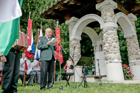 Slavnostni govornik generalmajor Ladislav Lipič, predsednik Zveze veteranov vojne za Slovenijo / Foto: Primož Pičulin / Foto: 