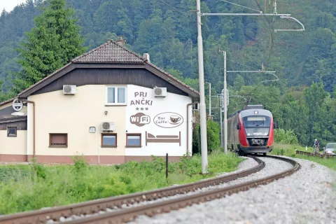 Železniška proga ponekod, na primer v Medvodah, poteka povsem blizu stanovanjskih hiš. Tamkajšnji prebivalci si želijo rešitev, ki bi prinesle izboljšanje kvalitete bivanja. /Foto: Peter Košenina / Foto: 