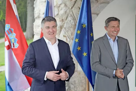 Na vrhu procesa Brdo-Brioni, katerega sopobudnika sta slovenski in hrvaški predsednik Borut Pahor in Zoran Milanović, so voditelji desetih držav Zahodnega Balkana sprejeli skupno deklaracijo. / Foto: Gorazd Kavčič / Foto: 