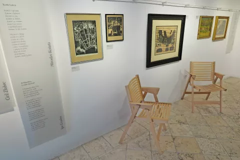 V umetniškem ambientu med likovniki in pesniki, Prešernovimi nagrajenci / Foto: Igor Kavčič / Foto: 