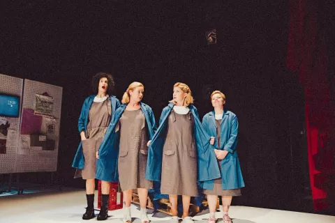 Skladiščnice: Miranda Trnjanin, Vesna Jevnikar, Vesna Pernarčič in Vesna Slapar / Foto: Tania Mendillo / Foto: 