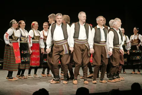 Občinstvo je spoznalo tudi šumadijski folklorni ritem. / Foto: 
