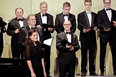 Davorinci z novo dirigentko Nežo Križnar / Foto: Mana Križnar / Foto: 